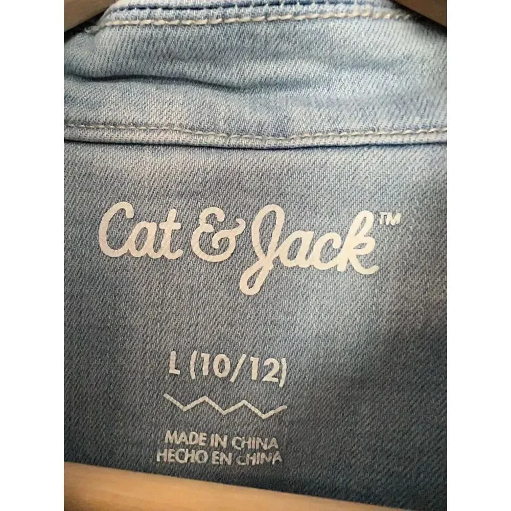 Cat and Jack Girls Denim Vest